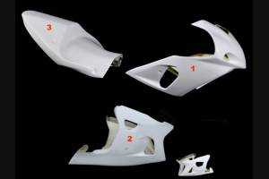 Carénages Suzuki GsxR 600/750 2000 - 2003 sans Pare-boue Racing - MXPCRD3603