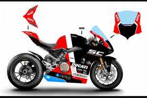 Carene Racing Verniciate Ducati Panigale V4 V4S 2020 - 2021 + viti, ganci rapidi - MXPCRV12769