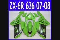 Carenados en abs pintados para la calle compatible con Kawasaki ZX6R 2007 - 2008 - MXPCAV1847