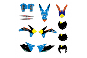 Kit adesivi compatibile con per KTM EXC EXCF XCW 125 250 350 450 2014 2015 2016 - MXPKAD13217