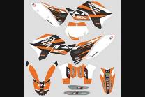 Kit de pegatinas compatible con per KTM SX 125 200 250 300 350 450 2013 2016 - MXPKAD13379