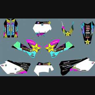 Kit adesivi compatibile con per KTM EXC EXC-F 200 250 450 2005 - 2007 - MXPKAD13244