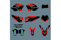 Kit de pegatinas compatible con per KTM EXC EXC-F 200 250 450 2008 - 2011 - MXPKAD13425