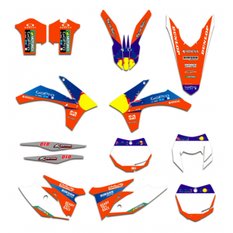 Kit adesivi compatibile con per KTM EXC EXC-F 125 200 250 350 450 2012 - 2013 - MXPKAD13430