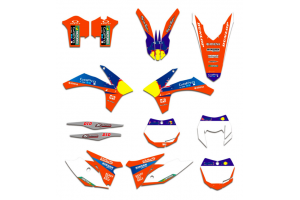 Kit adesivi compatibile con per KTM EXC EXC-F 125 200 250 350 450 2012 - 2013 - MXPKAD13430