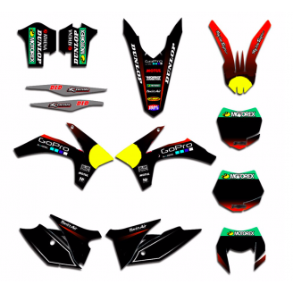 Sticker set compatible with per KTM EXC EXC-F 125 200 250 350 450 2012 - 2013 - MXPKAD13433
