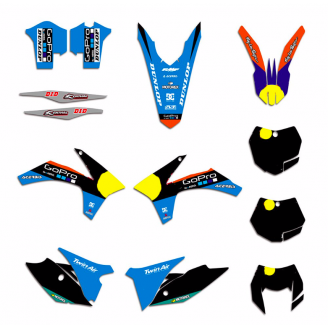 Kit adesivi compatibile con per KTM EXC EXC-F 125 200 250 350 450 2012 - 2013 - MXPKAD13433
