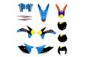 Kit adesivi compatibile con per KTM EXC EXC-F 125 200 250 350 450 2012 - 2013 - MXPKAD13433