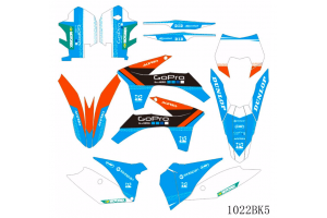 Sticker set compatible with per KTM EXC EXC-F 125 200 250 350 450 2012 - 2013 - MXPKAD13435