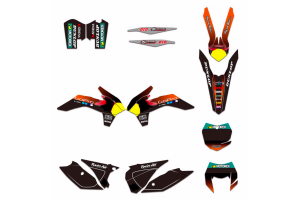 Kit de pegatinas compatible con per KTM EXC EXC-F 200 250 300 350 450 2016 - MXPKAD13441