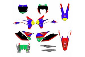 Kit adesivi compatibile con per KTM EXC EXC-F 200 250 300 350 450 2016 - MXPKAD13444