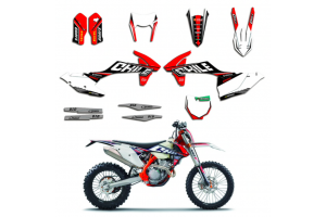 Kit adesivi compatibile con per KTM EXC EXC-F 200 250 300 350 450 2017 - 2019 - MXPKAD13446