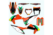 Kit Autocollants compatible avec per KTM EXC EXC-F 200 250 300 350 450 2020 - 2021 - MXPKAD13455