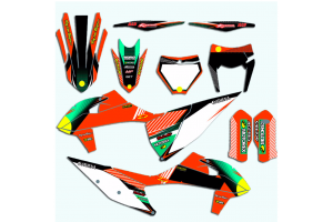 Kit de pegatinas compatible con per KTM EXC EXC-F 200 250 300 350 450 2020 - 2021 - MXPKAD13455