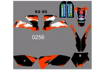 Kit Autocollants compatible avec per KTM SX 85 2004-2005 - MXPKAD13459
