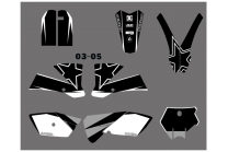 Kit Autocollants compatible avec per KTM SX 85 2004-2005 - MXPKAD13463