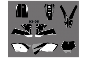 Kit Autocollants compatible avec per KTM SX 85 2004-2005 - MXPKAD13463