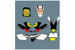 Kit de pegatinas compatible con per KTM SX 85 2006-2012 - MXPKAD13465