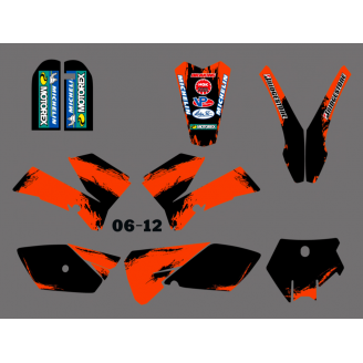 Kit de pegatinas compatible con per KTM SX 85 2006-2012 - MXPKAD13469
