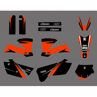 Kit de pegatinas compatible con per KTM SX 125 200 250 300 350 450 2013 2016 - MXPKAD13480