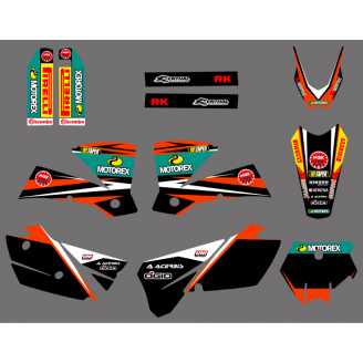 Kit de pegatinas compatible con per KTM SX 125 200 250 300 350 450 2013 2016 - MXPKAD13480