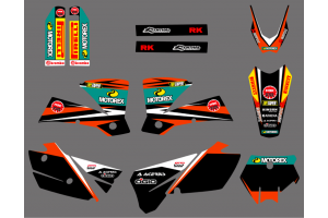 Sticker set compatible with per KTM SX 125 200 250 300 350 450 2013 2016 - MXPKAD13480