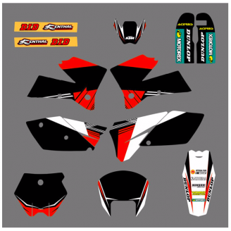 Kit adesivi compatibile con per KTM SX 125 200 250 300 350 450 2004 2006 - MXPKAD13411