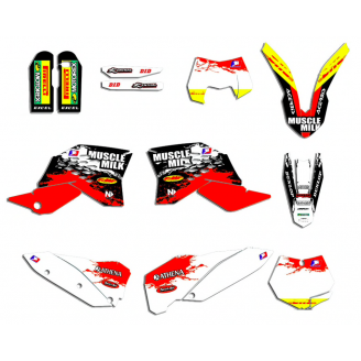 Kit Autocollants compatible avec per KTM SX 125 200 250 300 350 450 2007 2010 - MXPKAD13489
