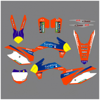 Kit de pegatinas compatible con per KTM SX 125 200 250 300 350 450 2013 2016 - MXPKAD13497