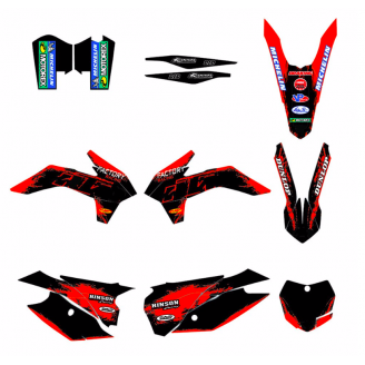 Kit de pegatinas compatible con per KTM SX 125 200 250 300 350 450 2013 2016 - MXPKAD13497