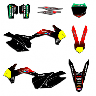 Kit adesivi compatibile con per KTM SX 125 200 250 300 350 450 2013 2016 - MXPKAD13499