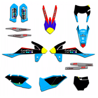 Kit adesivi compatibile con per KTM SX 125 200 250 300 350 450 2017 2018 - MXPKAD13501