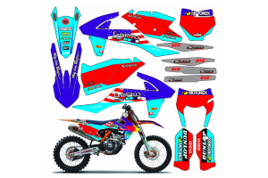 Kit Autocollants compatible avec per KTM SX 125 200 250 300 350 450 2017 2018 - MXPKAD13505