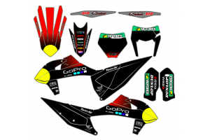 Kit Autocollants compatible avec per KTM SX SXF 125 200 250 300 350 450 2019 2021 - MXPKAD13363