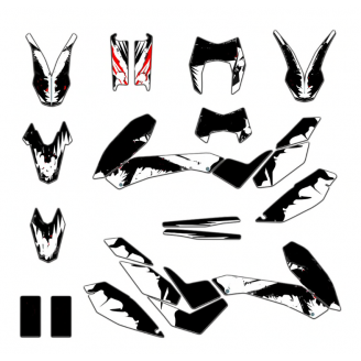 Kit Autocollants compatible avec per KTM 690 SMC 2008-2011 - MXPKAD13526
