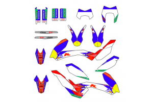 Kit Autocollants compatible avec per KTM 690 SMC 2008-2011 - MXPKAD13528