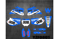Kit adesivi compatibile con per YAMAHA YZF 250 450 2006 - 2009 - MXPKAD13538