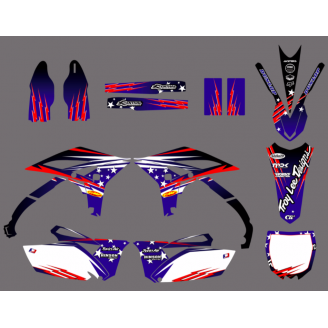 Aufkleber Satz kompatibel mit per YAMAHA YZF 250 2010 - 2013 - MXPKAD13276