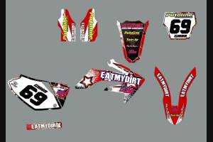 Kit Autocollants compatible avec per Honda CRF 250 2006 - 2009 - MXPKAD13256