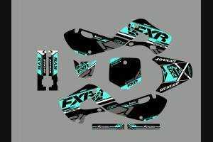 Kit Autocollants compatible avec per KAWASAKI KX 85 2004 - 2010 - MXPKAD13651