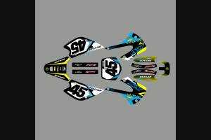 Kit de pegatinas compatible con per KAWASAKI KX 85 2004 - 2010 - MXPKAD13711
