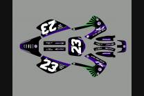 Kit Autocollants compatible avec per KAWASAKI KX 85 2004 - 2010 - MXPKAD13651