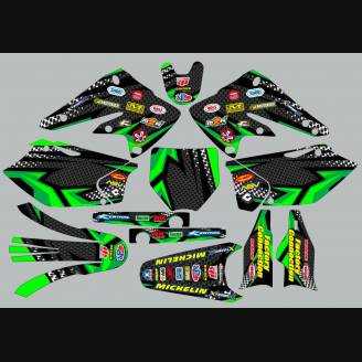 Kit de pegatinas compatible con per KAWASAKI KXF 250 2004 - 2005 - MXPKAD13735