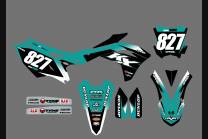 Sticker set compatible with per KAWASAKI KXF 250 2021 - MXPKAD13661