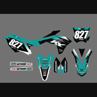 Sticker set compatible with per KAWASAKI KXF 250 2021 - MXPKAD13661