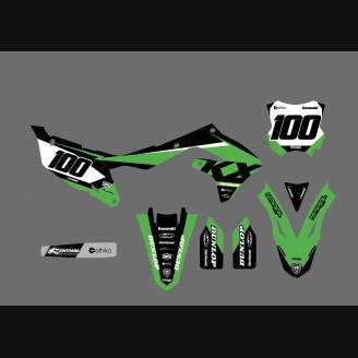 Kit Autocollants compatible avec per KAWASAKI KXF 250 2021 - MXPKAD13740