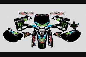 Sticker set compatible with per KAWASAKI KX 125/250 1999 - 2002 - MXPKAD13743