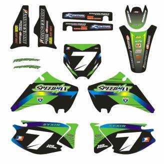 Kit de pegatinas compatible con per KAWASAKI KX 125/250 2003 - 2008 - MXPKAD13654