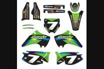 Kit Autocollants compatible avec per KAWASAKI KX 125/250 Polysport Restyling 2003 - 2008 - MXPKAD13655