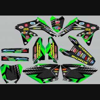 Kit de pegatinas compatible con per KAWASAKI KXF 450 2006 - 2008 - MXPKAD13751